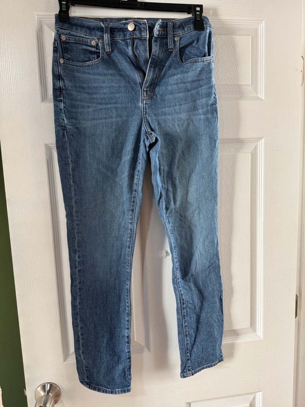 Madewell High-Rise Slim Boy Jeans in Medium Blue